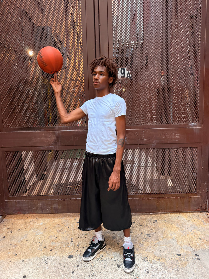 Black Athletic wear shorts