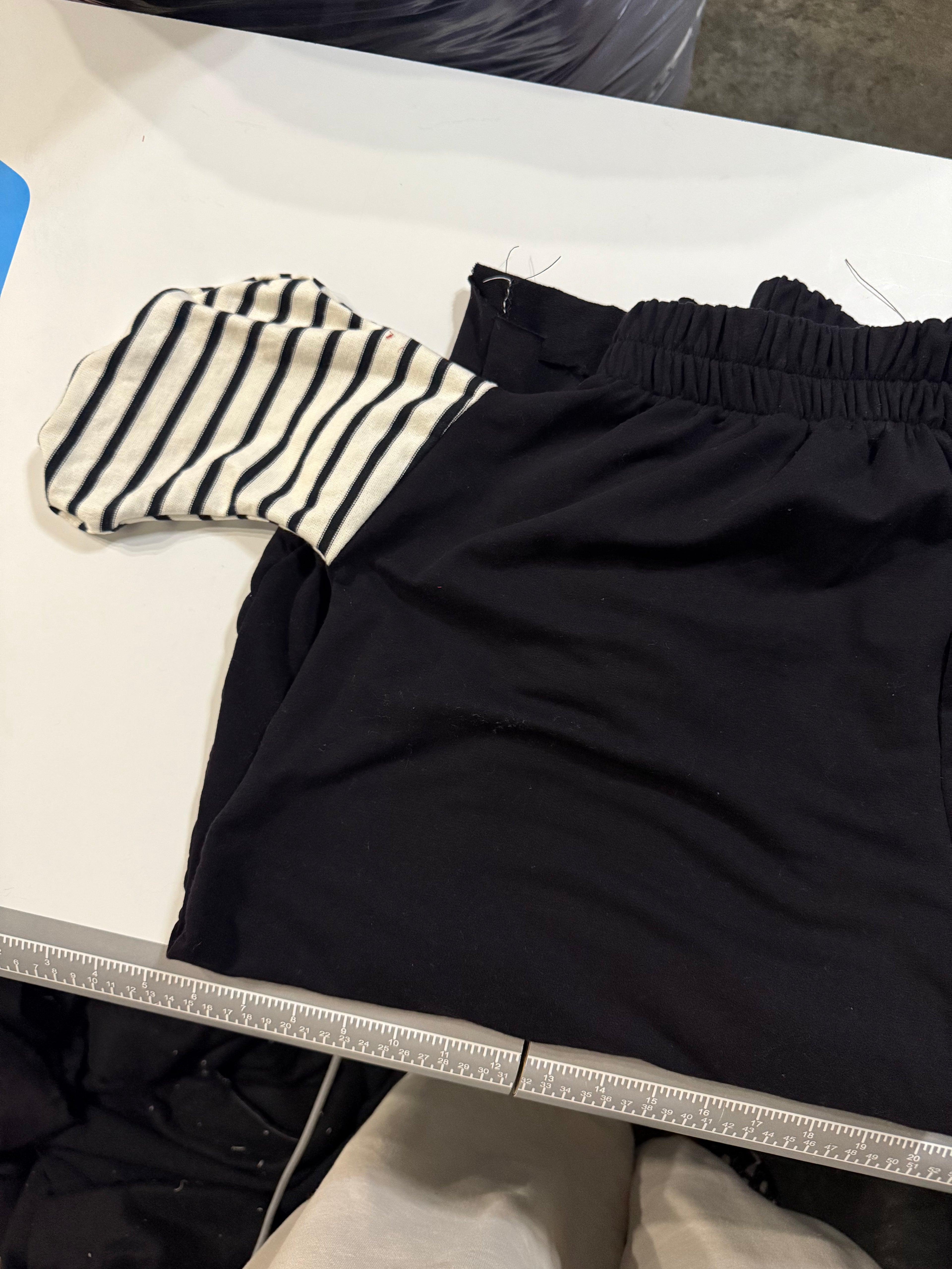black peppermint shorts